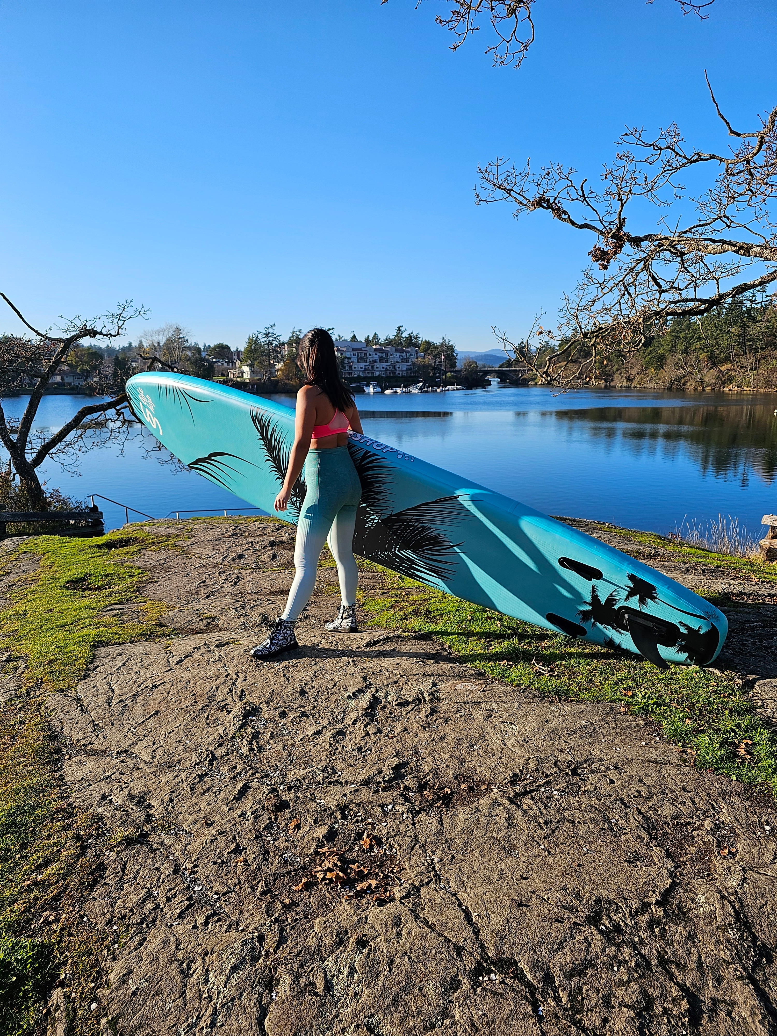Slifeshop Double Adventurer Stand Up Paddle Board SUP Inflatable SUP Designed by Local Canadian Artist 14’