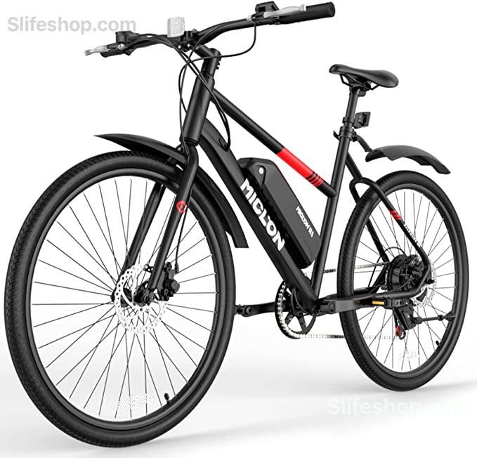 MICLON Macmission 100 Electric Bike  Fast Charge, 36V/13Ah Removable Battery Commuter Bike Shimano 7-Speed Gear, 27.5" Ebike