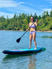 Slifeshop Cruiser Stand Up Paddle Board SUP  11’ Inflatable SUP Designed by Local Canadian Artist Go-pro Mount