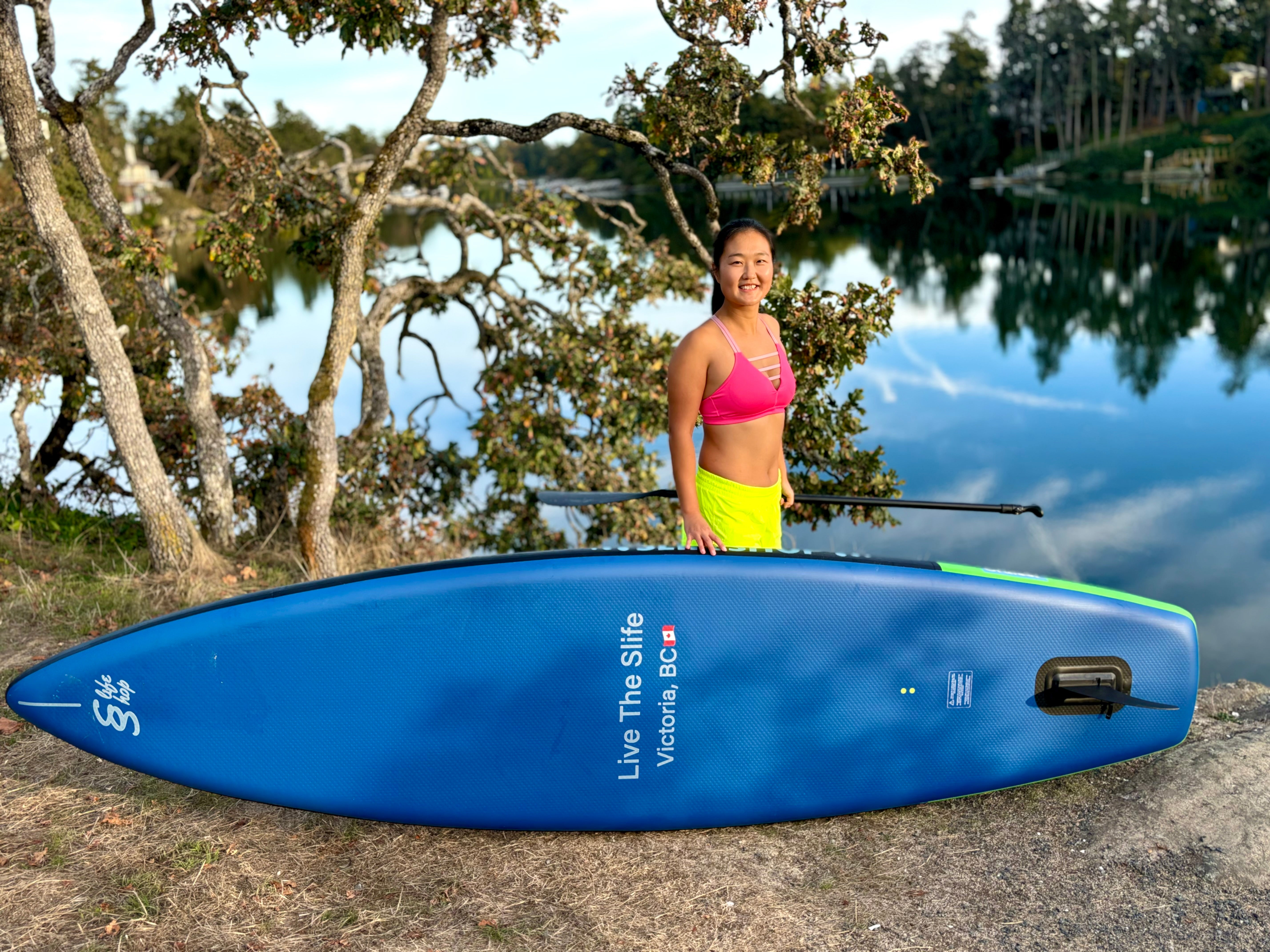 Slifeshop Cruiser Stand Up Paddle Board SUP  11’ Inflatable SUP Designed by Local Canadian Artist