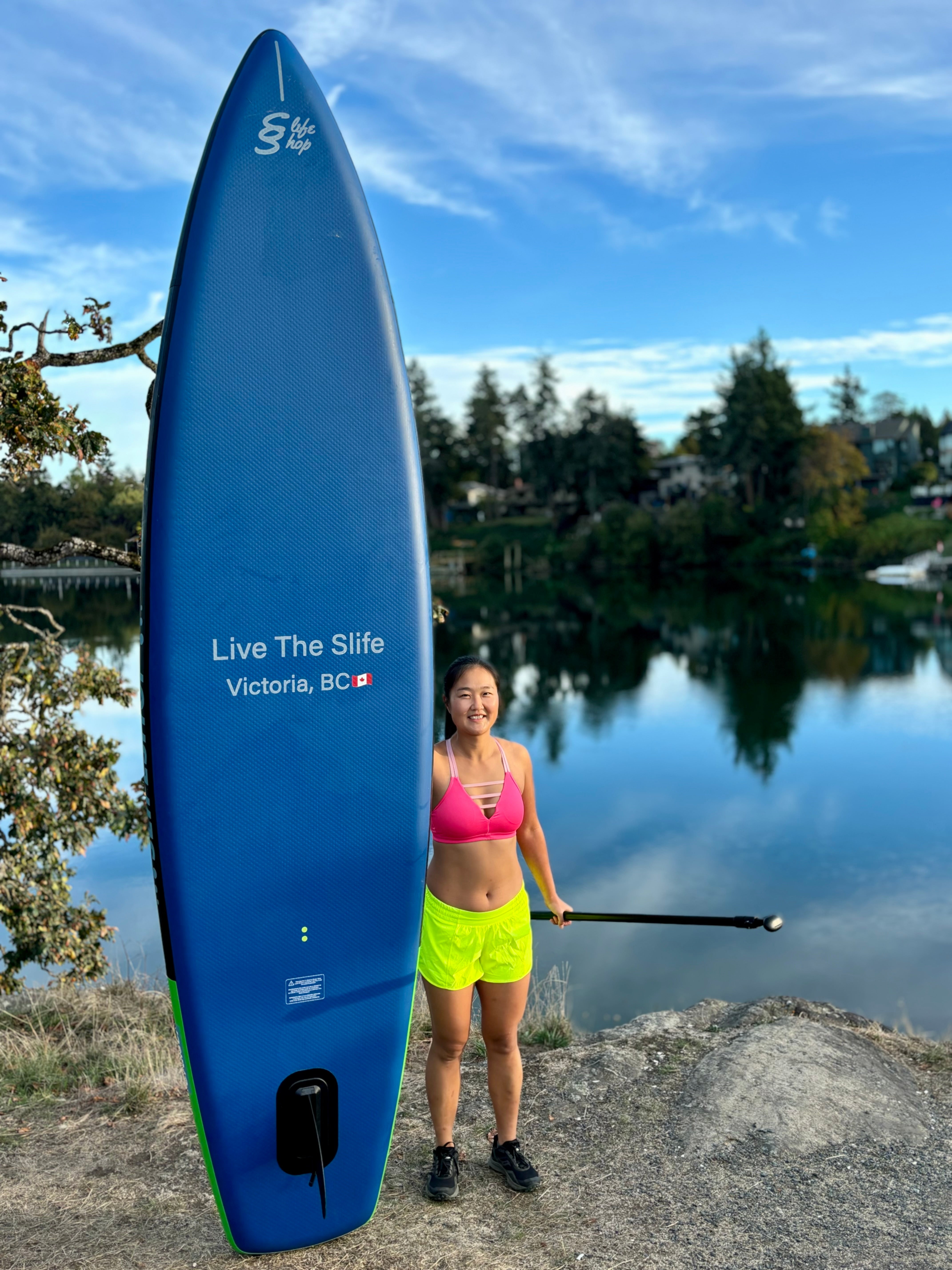 Slifeshop Cruiser Stand Up Paddle Board SUP  11’ Inflatable SUP Designed by Local Canadian Artist