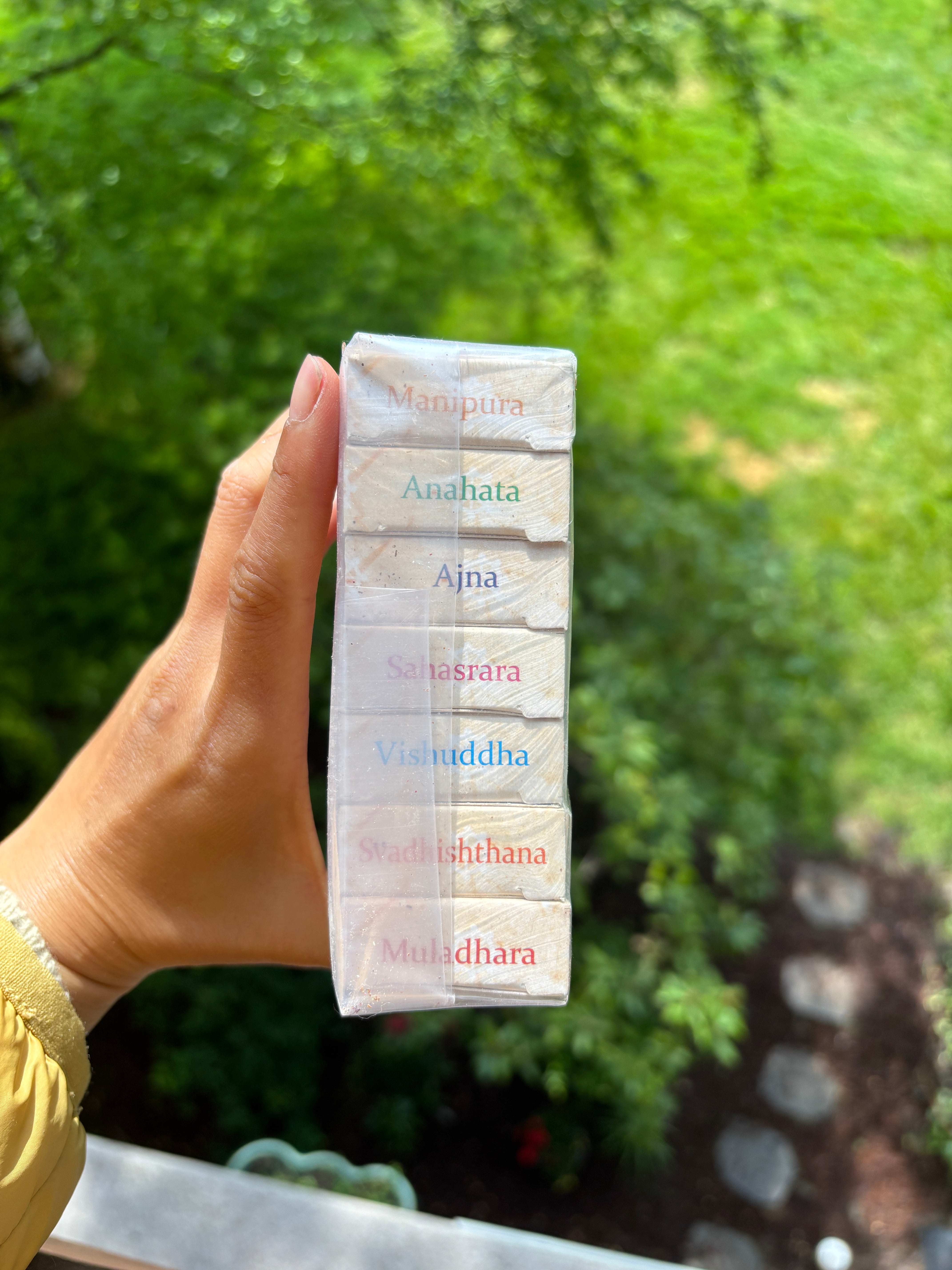 Seven Chakra Incense Set Handmade in Nepal Tibetan Incense Sticks Set of 7 Root Sacral Solar Plexus Heart Throat Third Eye Crown Chakra Set