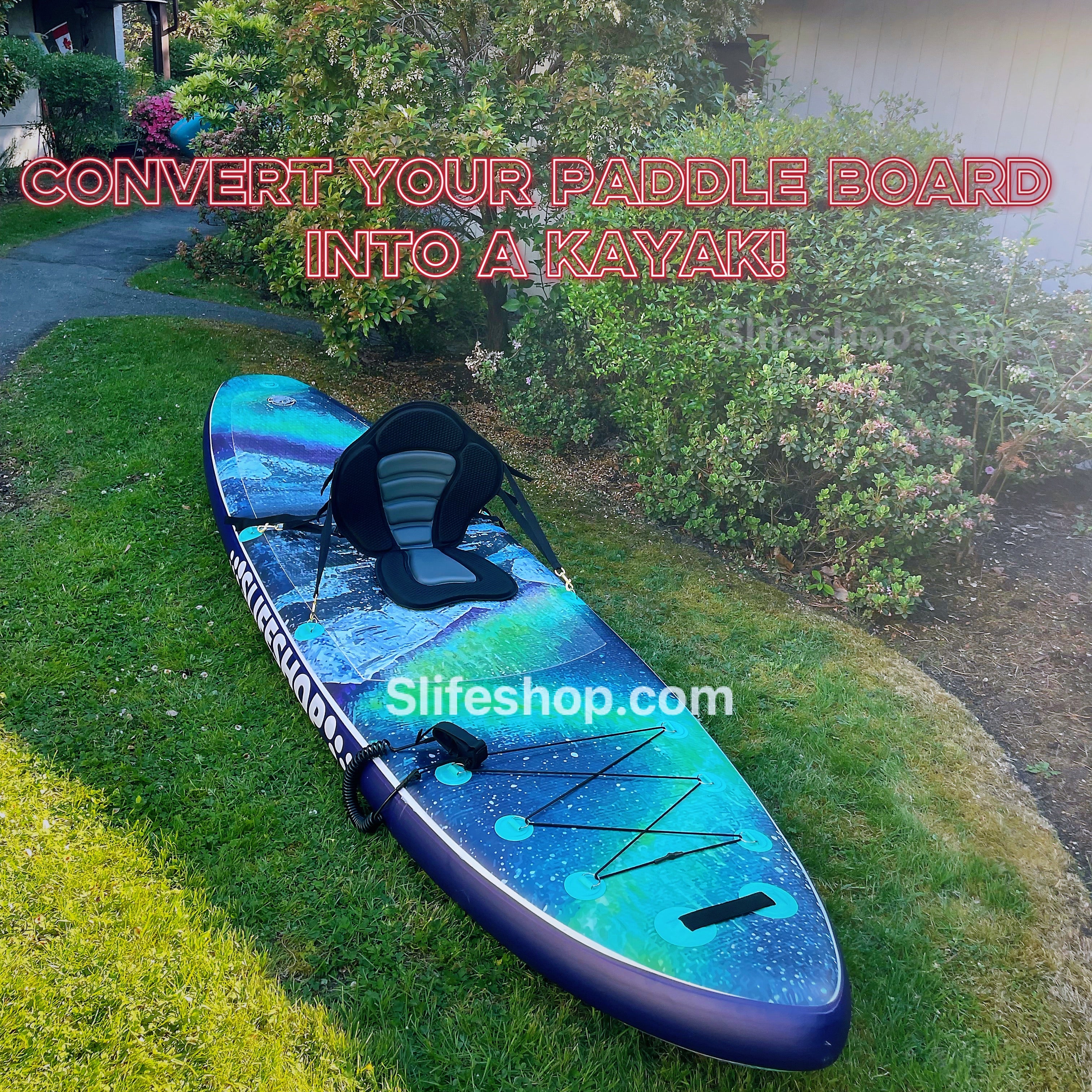 NEW! Slifeshop Lake Louis Aurora Stand Up Paddle Board SUP  11’ Inflatable SUP Designed by Local Canadian Artist
