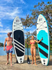 Clearance! Compact Teal Ultra-Light Stand Up Paddle Board SUP  Inflatable SUP Designed by Local Canadian Artist 10’ Light Weight Slifeshop
