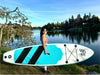 Slifeshop Teal Adventurer Stand Up Paddle Board SUP  Inflatable SUP Designed by Local Canadian Artist 10’ Light Weight