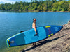 Slifeshop Cruiser Stand Up Paddle Board SUP  11’ Inflatable SUP Designed by Local Canadian Artist Go-pro Mount