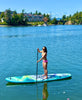 Slifeshop Lake Louis Aurora Borealis From Original Painting Stand Up Paddle Board SUP  11’ & 11’6” Extra Long&Wide 2-People Inflatable SUP Designed by Local Canadian Artist Northern Lights