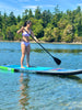 Slifeshop Cruiser Stand Up Paddle Board SUP  11’ Inflatable SUP Designed by Local Canadian Artist Go-pro Mount