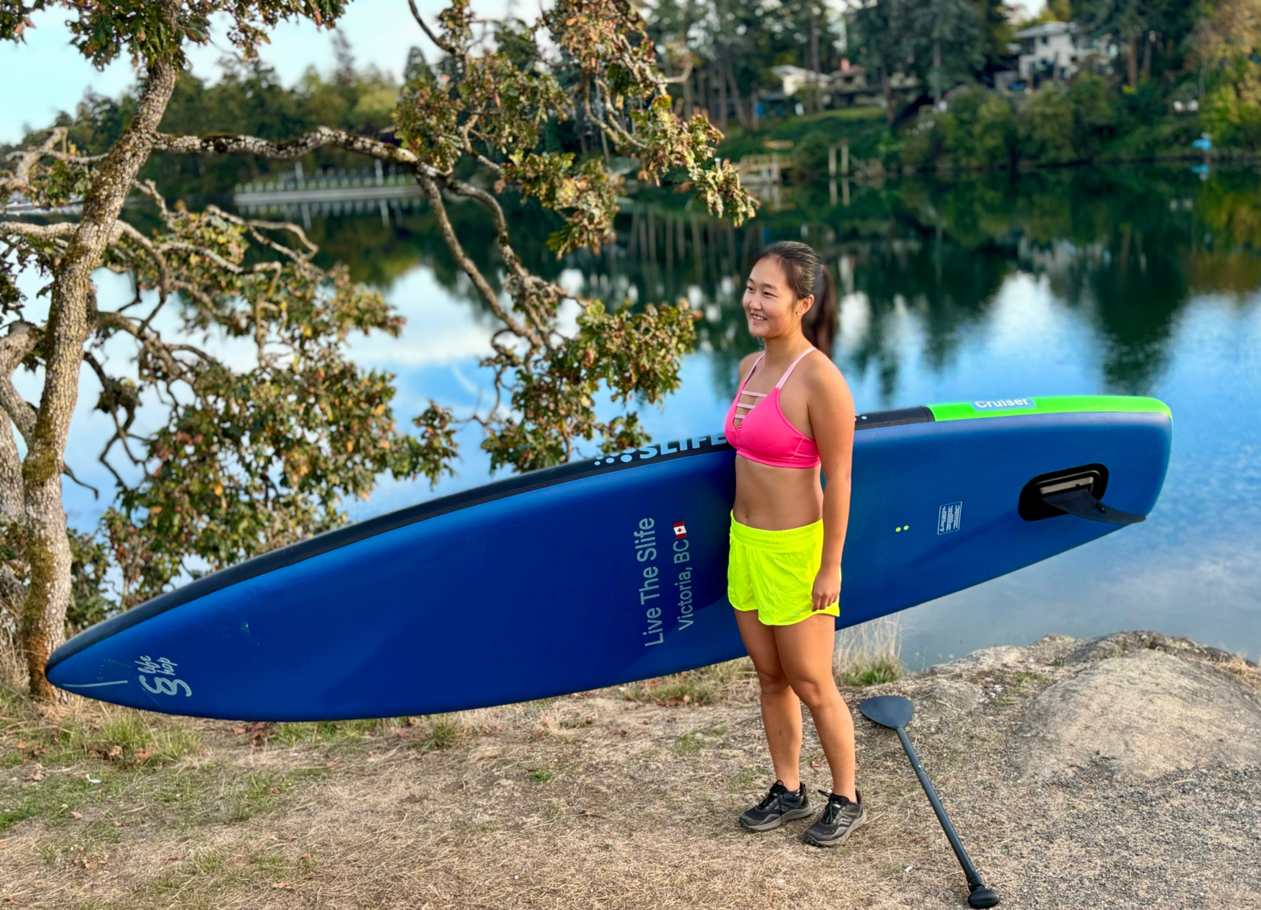 Slifeshop Cruiser Stand Up Paddle Board SUP  11’ Inflatable SUP Designed by Local Canadian Artist