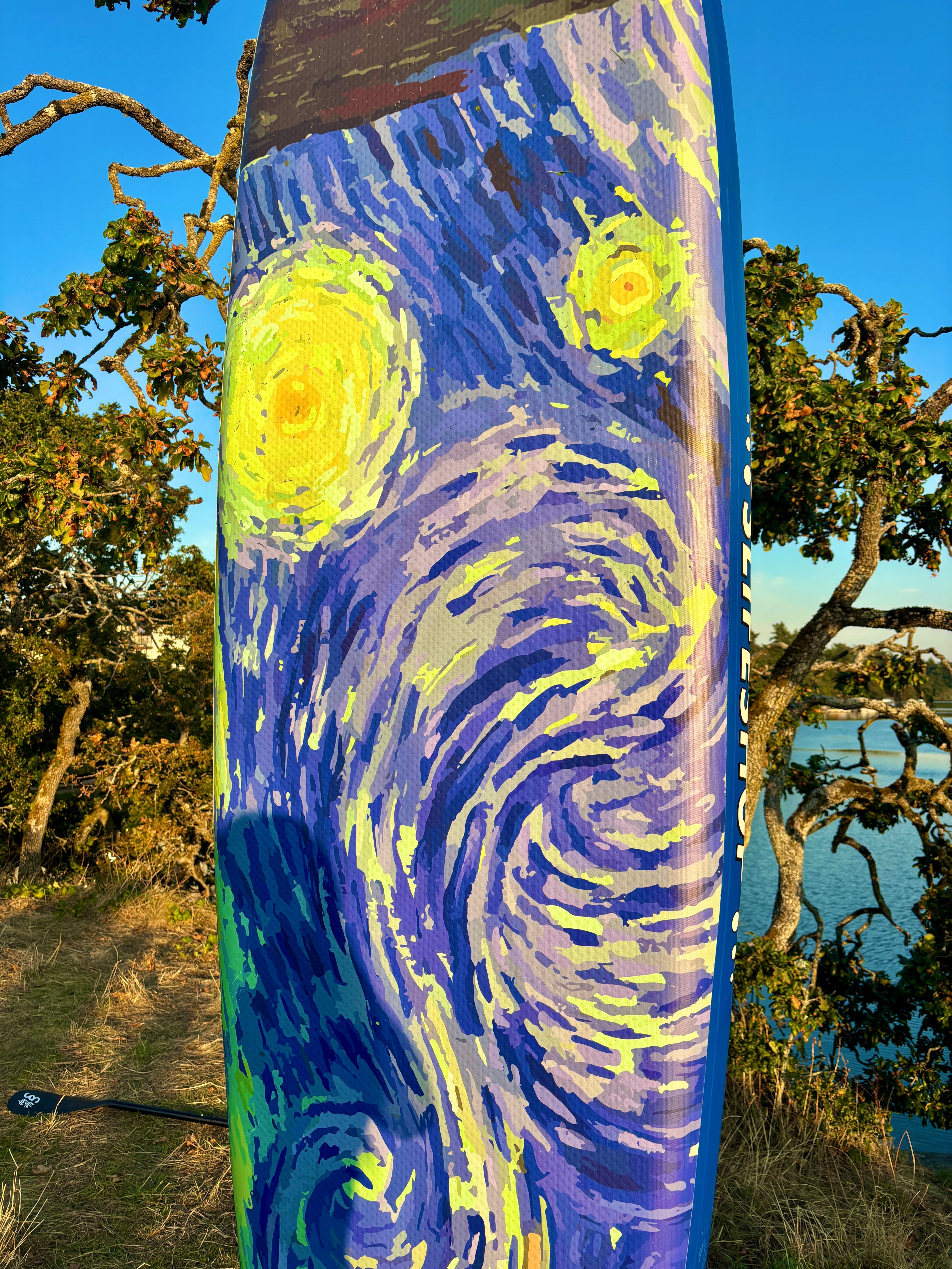 Slifeshop Van Gogh Starry Night SUP Stand Up Paddle Board SUP  Inflatable SUP Designed by Local Canadian Artist 10’6”