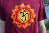 Slife Yoga Handmade Hand-Embroidered Mandala Om Yantra Cotton T-shirt Made by Artist from Nepal Unisex Shirt for Yoga Meditation Paddle Board