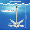 Kayak or Paddle Board Anchor Small Boat Anchor For Paddle Board Yoga Folding Marine Anchor for Fishing,Kayak,Paddle Board,Canoe,Jet Ski, Boat