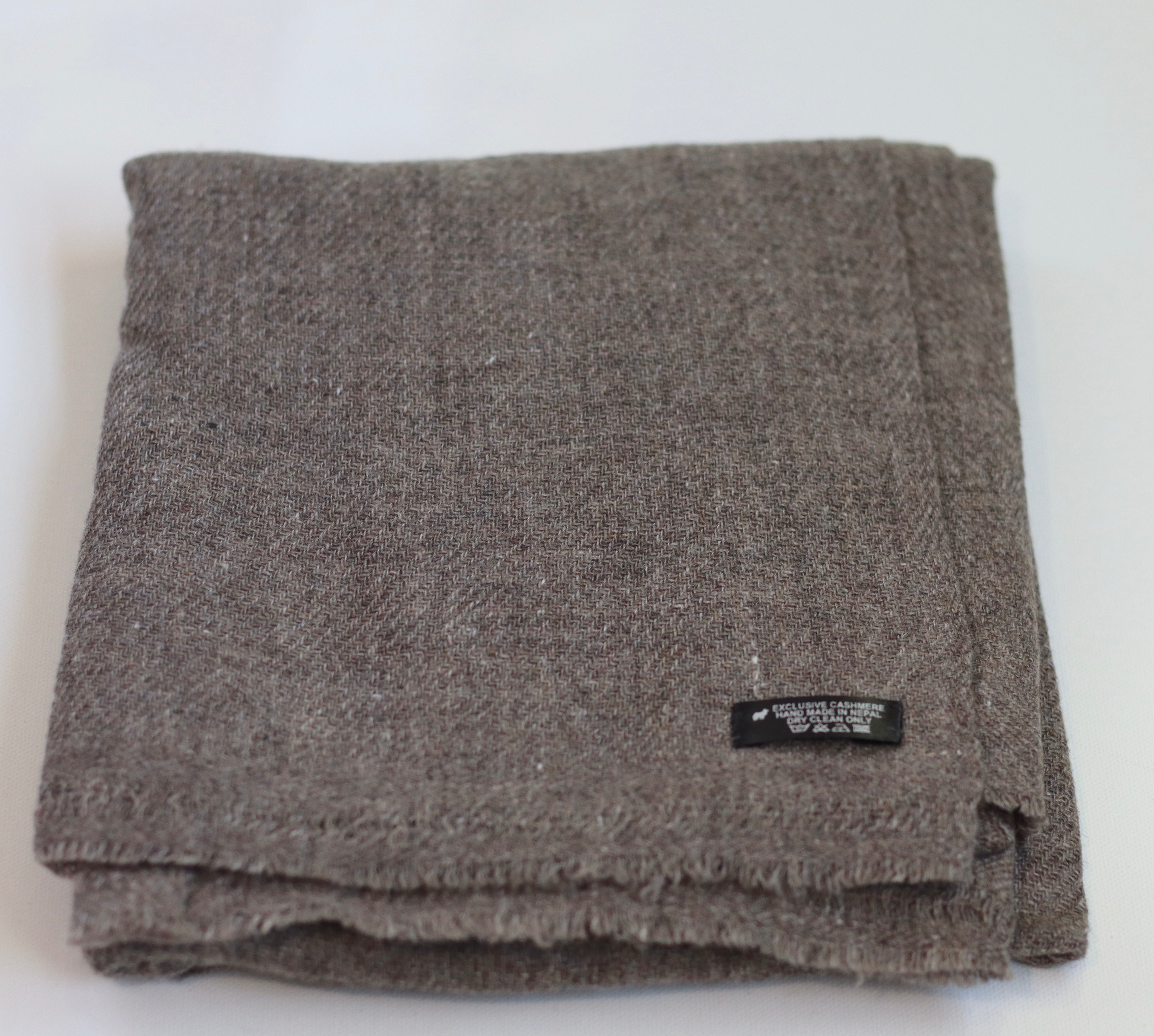 Handmade 100% Cashmere Scarf Black-Friday Special Price! Handmade in Nepal Light Soft and Warm Fair-trade from Nepali Artist