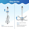 Kayak or Paddle Board Anchor Small Boat Anchor For Paddle Board Yoga Folding Marine Anchor for Fishing,Kayak,Paddle Board,Canoe,Jet Ski, Boat