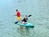Slifeshop Double Adventurer 2-4 People Ultra-Long Sea Dragon 14’ Stand Up Paddle Board SUP Inflatable SUP Designed by Local Canadian Artist 14’ Extra Long& Extra D-ring For Kayak Conversion