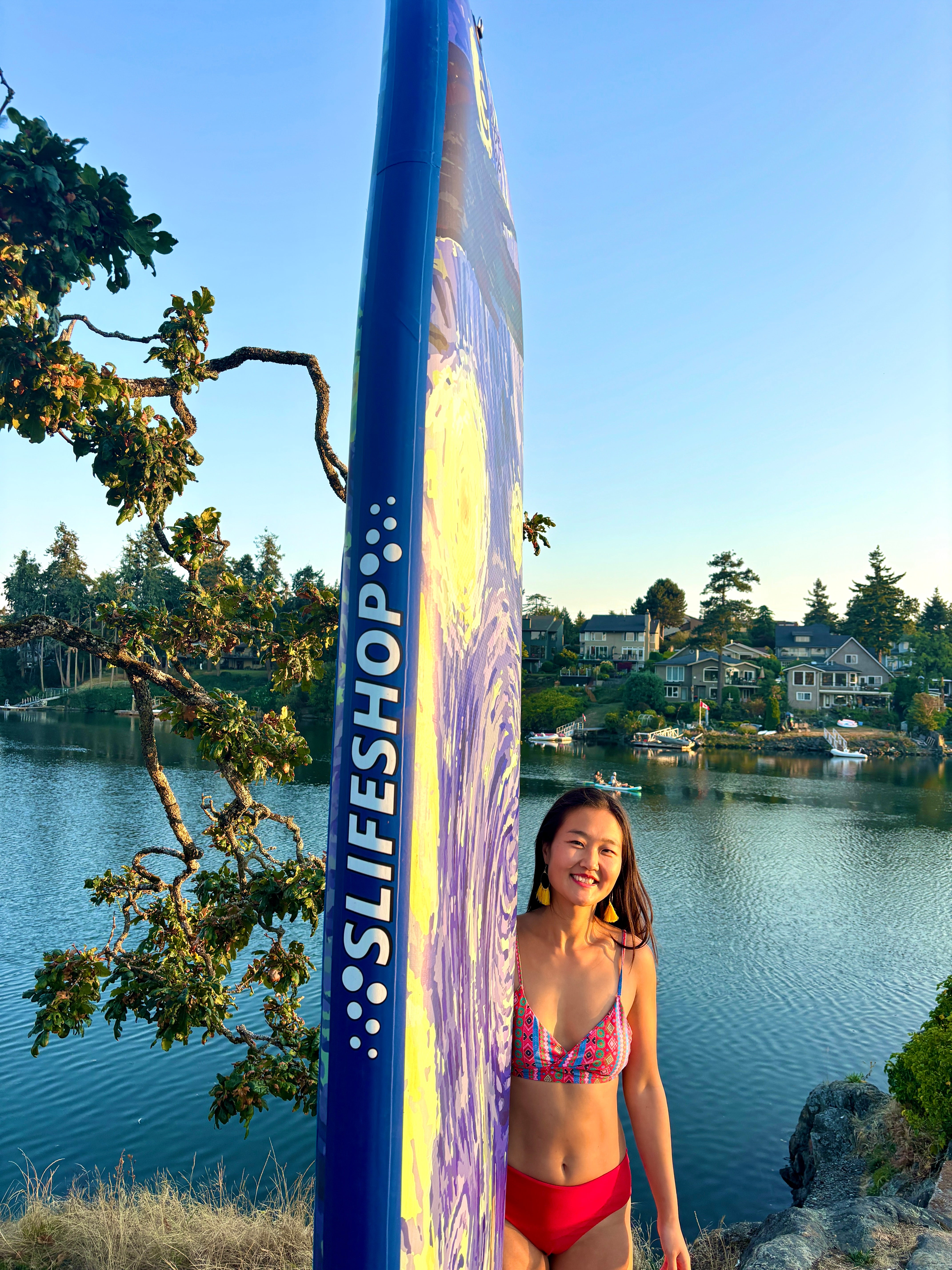 Slifeshop Van Gogh Starry Night SUP Stand Up Paddle Board SUP  Inflatable SUP Designed by Local Canadian Artist 10’6”