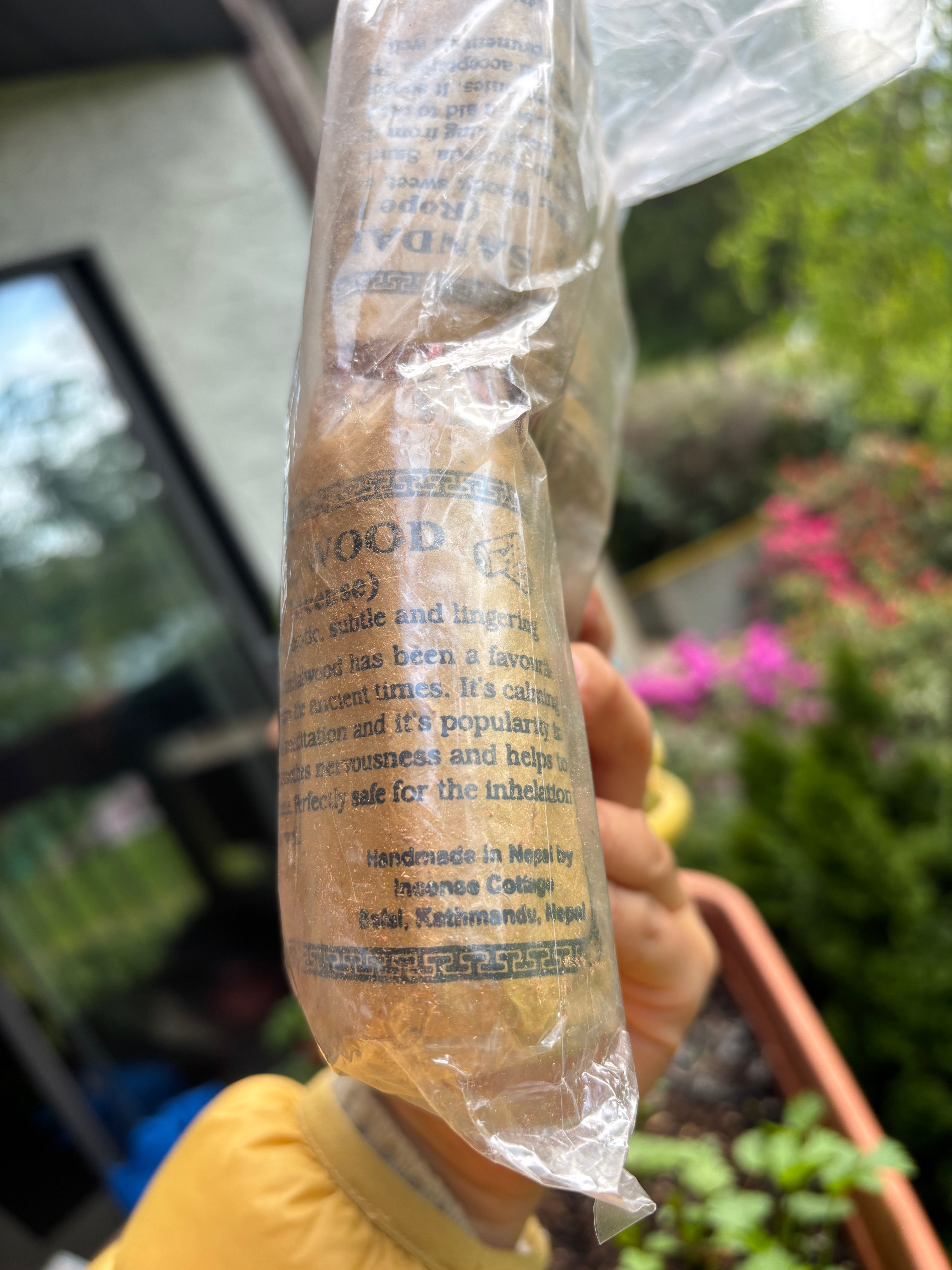 Tibetan Handmade Rope Incense from Nepal 100% Organic Natural Buddhist Himalayan Buddhist Gift Kathmandu Rose Sandal Wood Sacred, Meditation