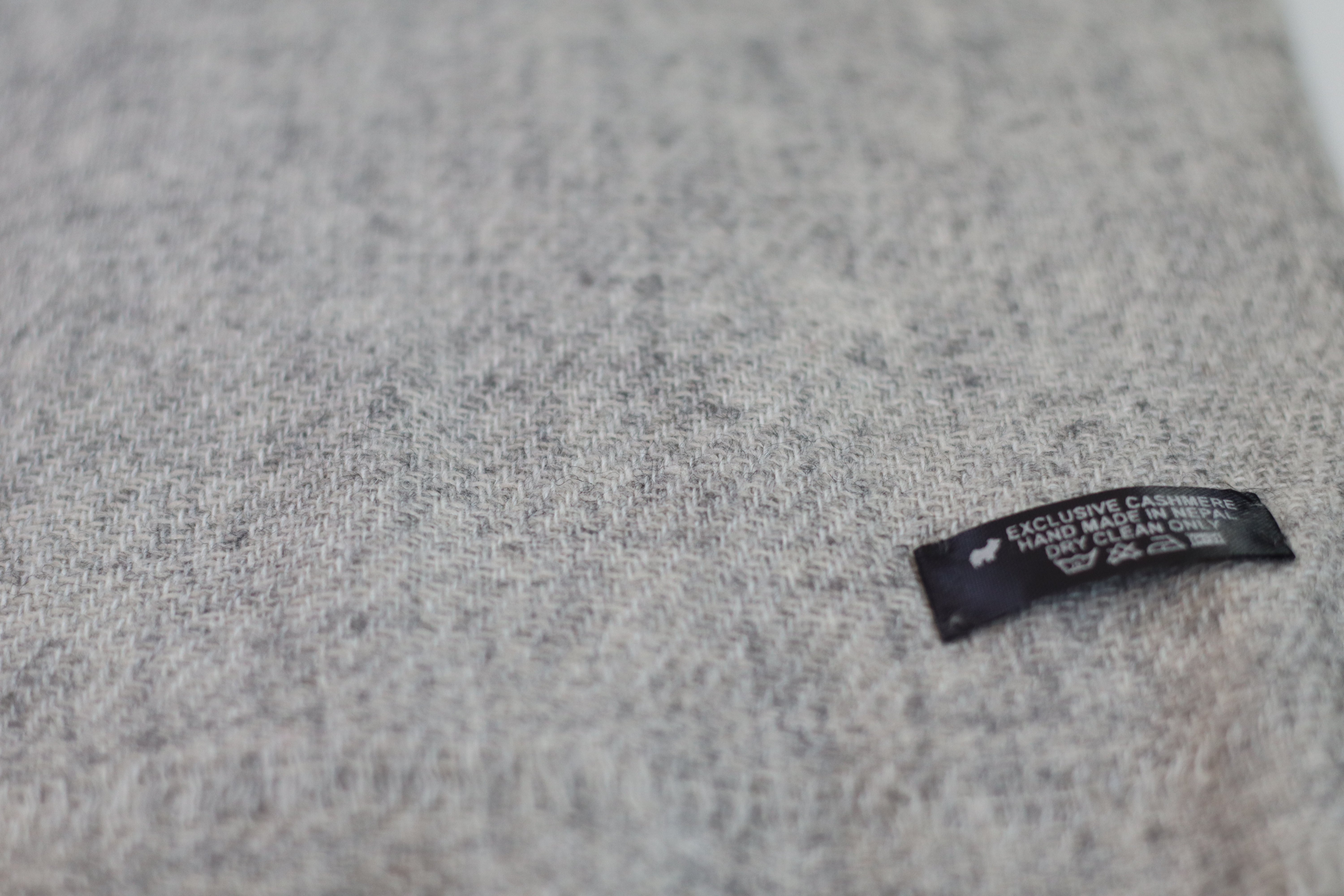 Handmade 100% Cashmere Scarf Black-Friday Special Price! Handmade in Nepal Light Soft and Warm Fair-trade from Nepali Artist