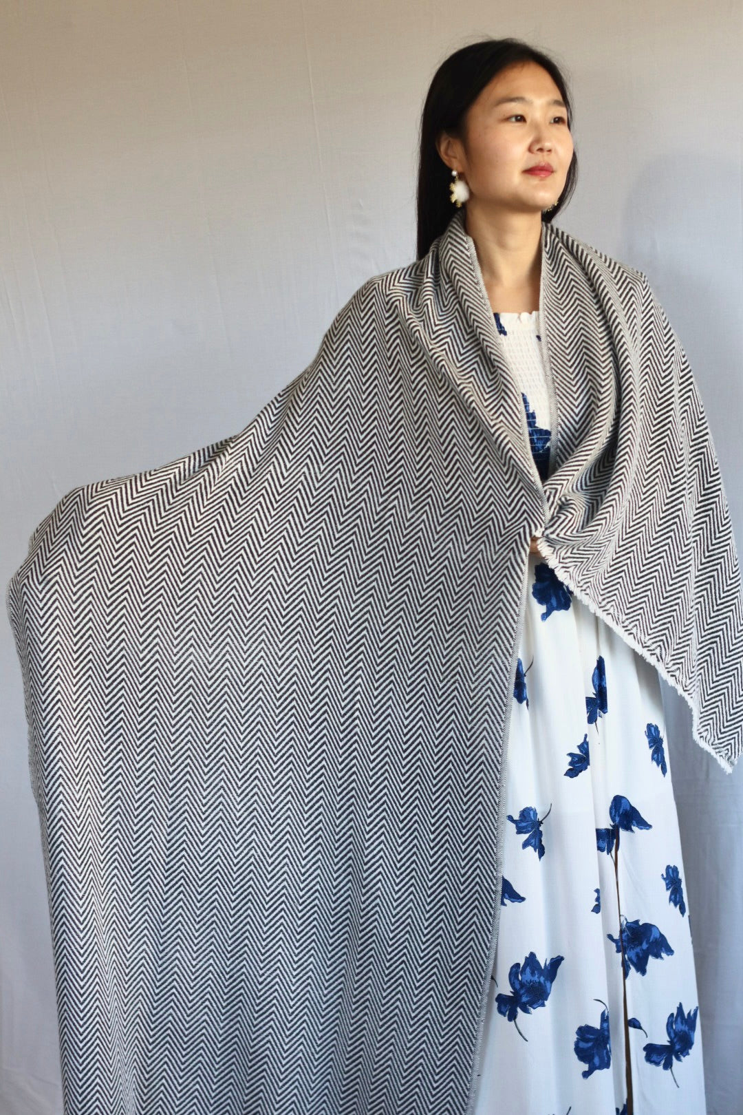 Handmade 100% Cashmere Scarf Thick Warm from Nepal