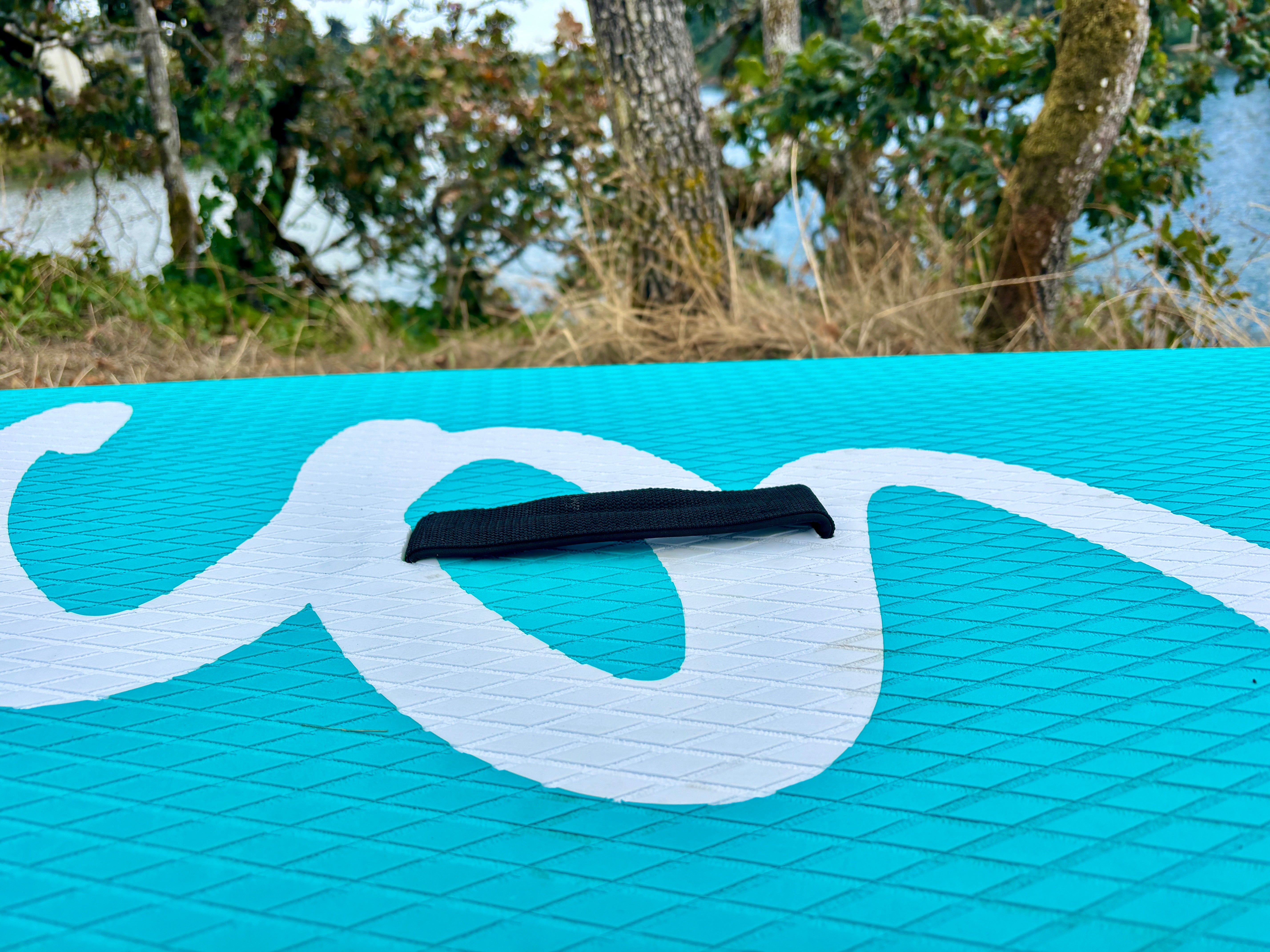 Breezy Stand Up Paddle Board SUP  11’ Inflatable SUP Pink Blue Front&Back Bungee Extra Wide Deck 34” for Stability Designed by Local Canadian Artist