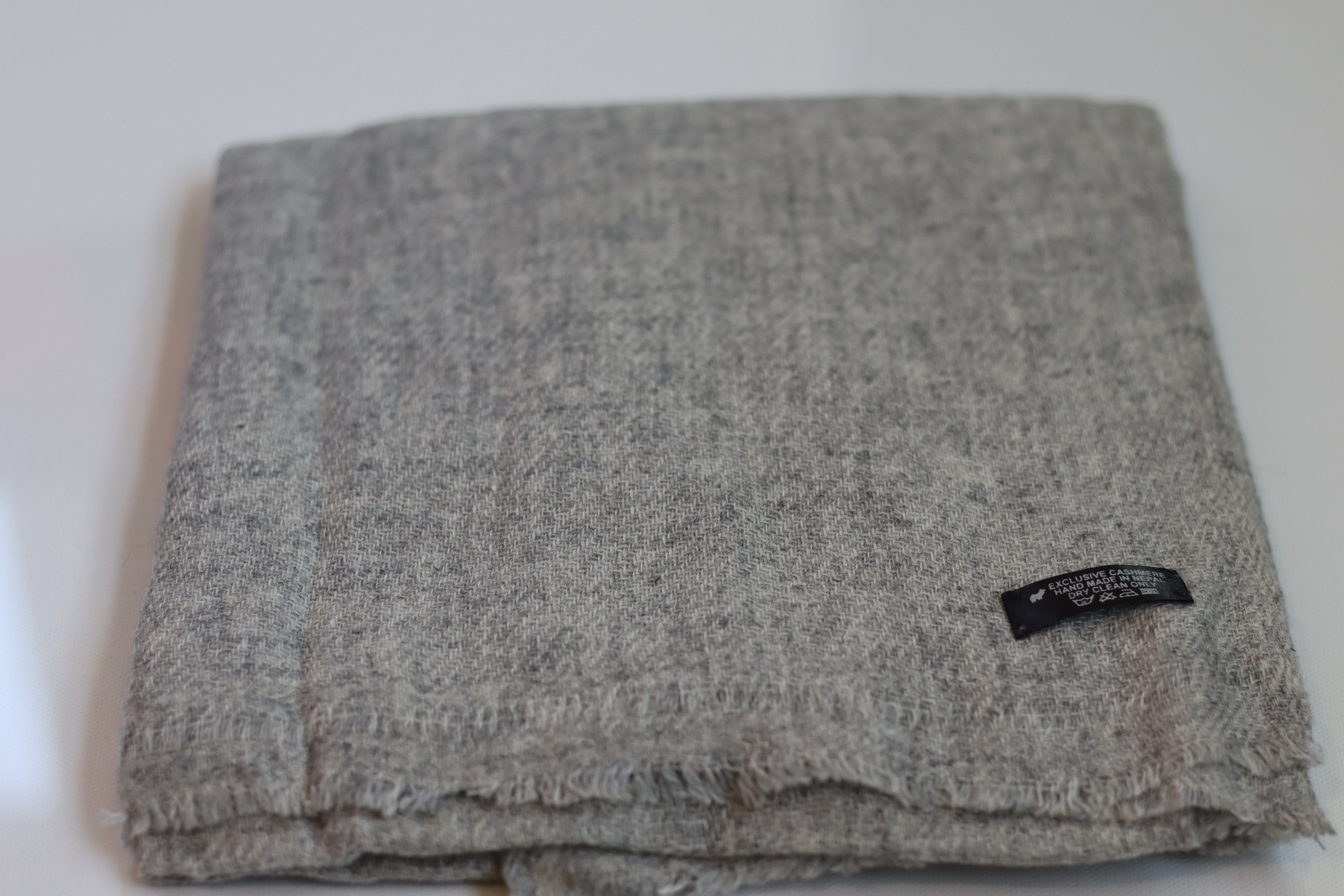 Handmade 100% Cashmere Scarf Black-Friday Special Price! Handmade in Nepal Light Soft and Warm Fair-trade from Nepali Artist