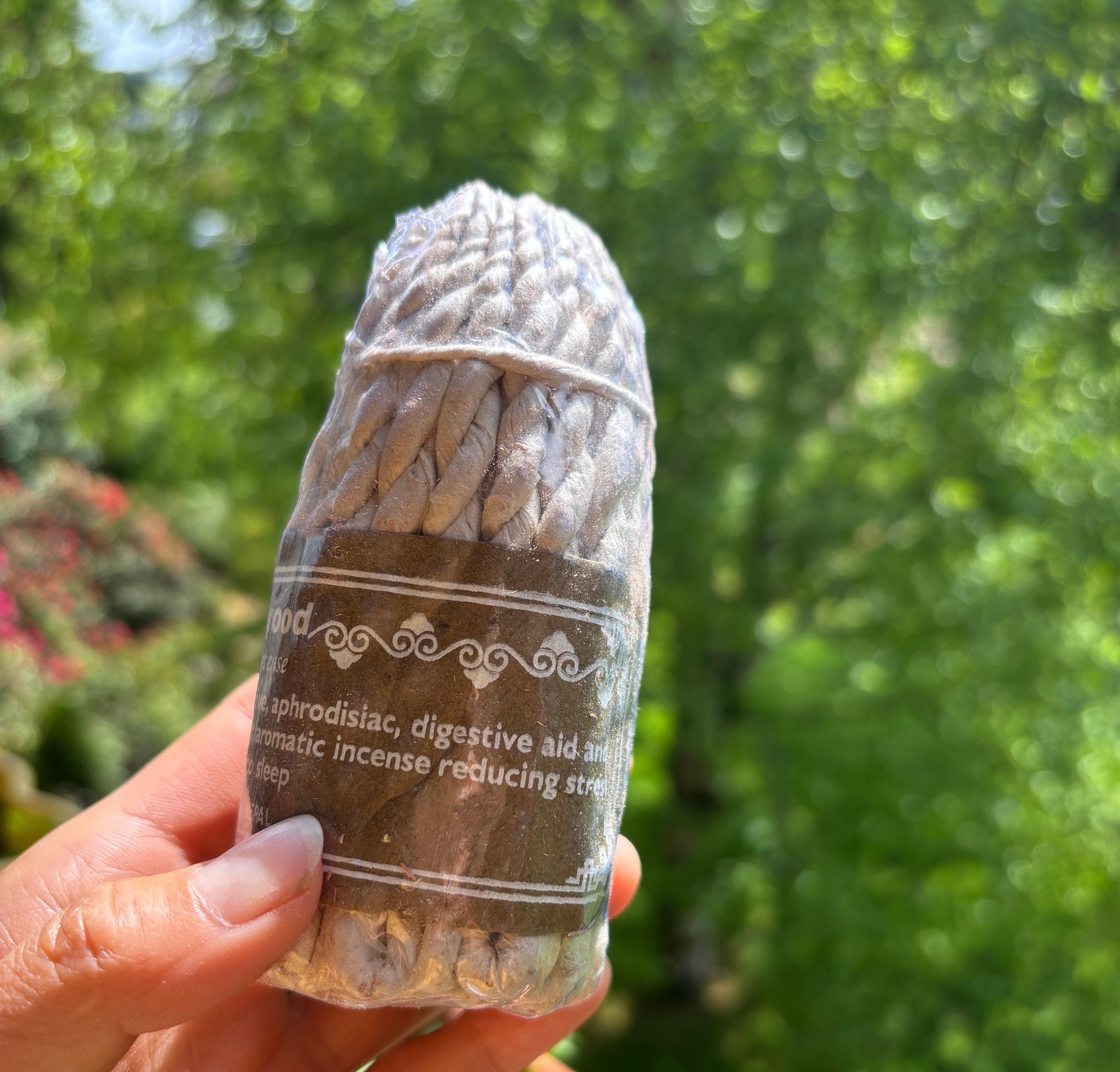 Tibetan Handmade Rope Incense from Nepal 100% Organic Natural Buddhist Himalayan Buddhist Gift Kathmandu Rose Sandal Wood Sacred, Meditation