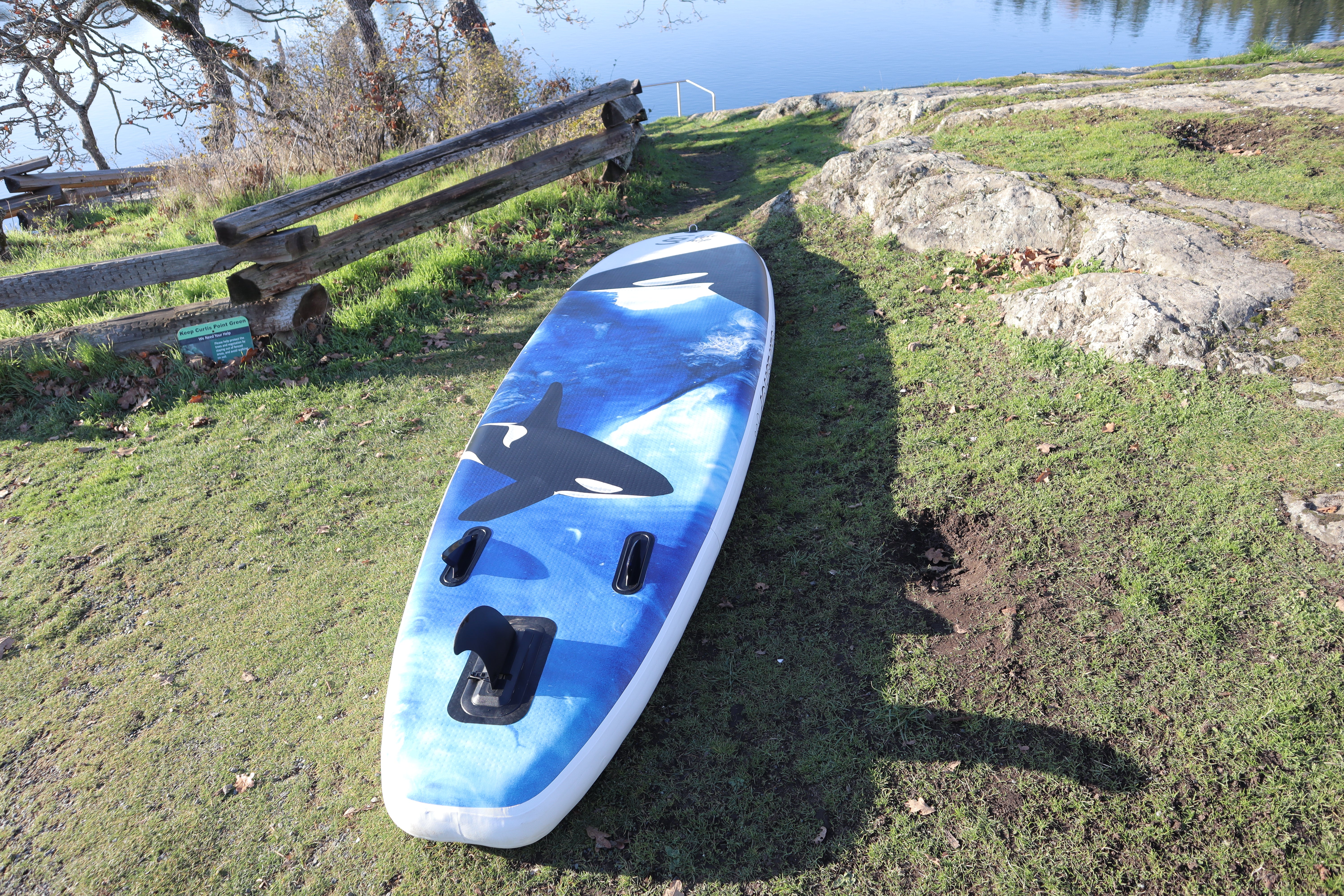Slifeshop Orca Stand Up Paddle Board SUP Inflatable SUP Designed by Local Canadian Artist 10’6”