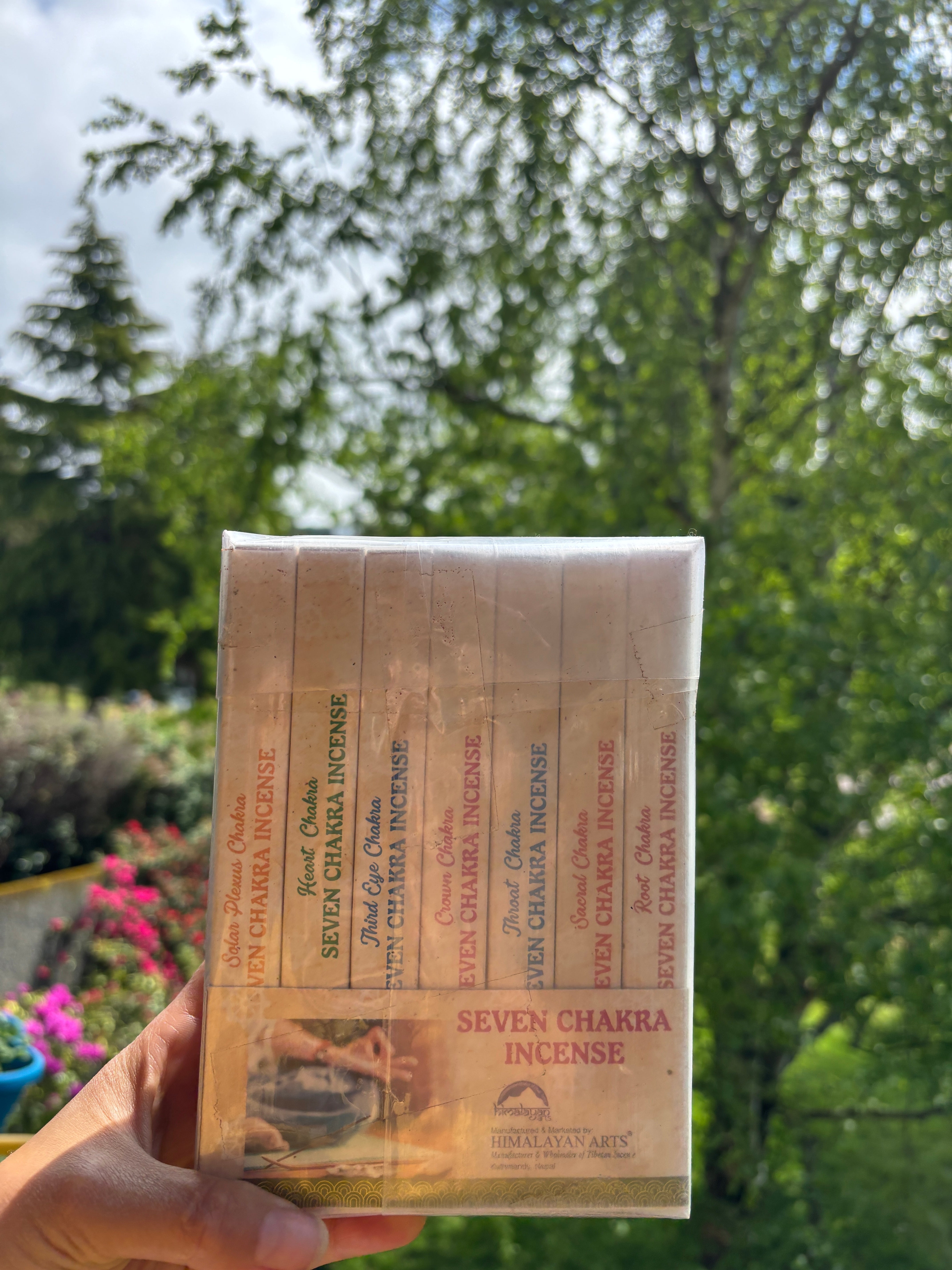 Seven Chakra Incense Set Handmade in Nepal Tibetan Incense Sticks Set of 7 Root Sacral Solar Plexus Heart Throat Third Eye Crown Chakra Set
