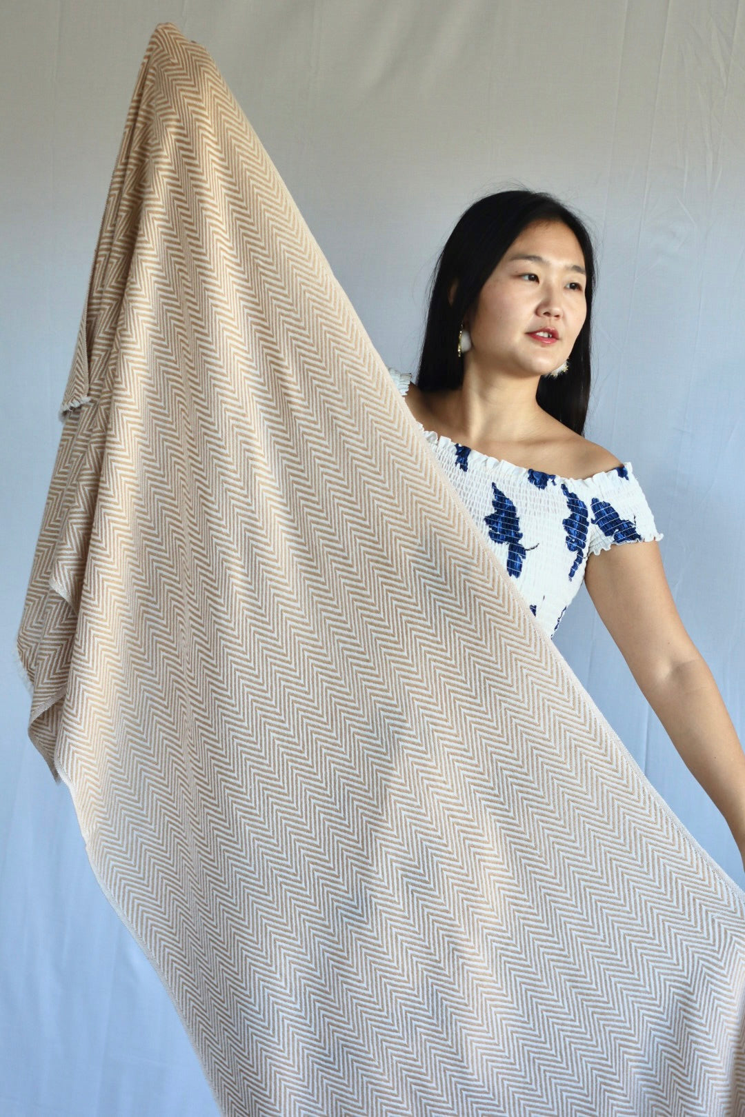 Handmade 100% Cashmere Scarf Thick Warm from Nepal
