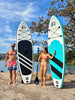 Clearance! Compact Teal Ultra-Light Stand Up Paddle Board SUP  Inflatable SUP Designed by Local Canadian Artist 10’ Light Weight Slifeshop