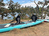 Slifeshop Double Adventurer 2-4 People Ultra-Long Sea Dragon 14’ Stand Up Paddle Board SUP Inflatable SUP Designed by Local Canadian Artist 14’ Extra Long& Extra D-ring For Kayak Conversion