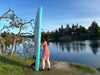 Slifeshop Teal Adventurer Stand Up Paddle Board SUP  Inflatable SUP Designed by Local Canadian Artist 10’ Light Weight