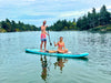Slifeshop Double Adventurer 2-4 People Ultra-Long Sea Dragon 14’ Stand Up Paddle Board SUP Inflatable SUP Designed by Local Canadian Artist 14’ Extra Long& Extra D-ring For Kayak Conversion