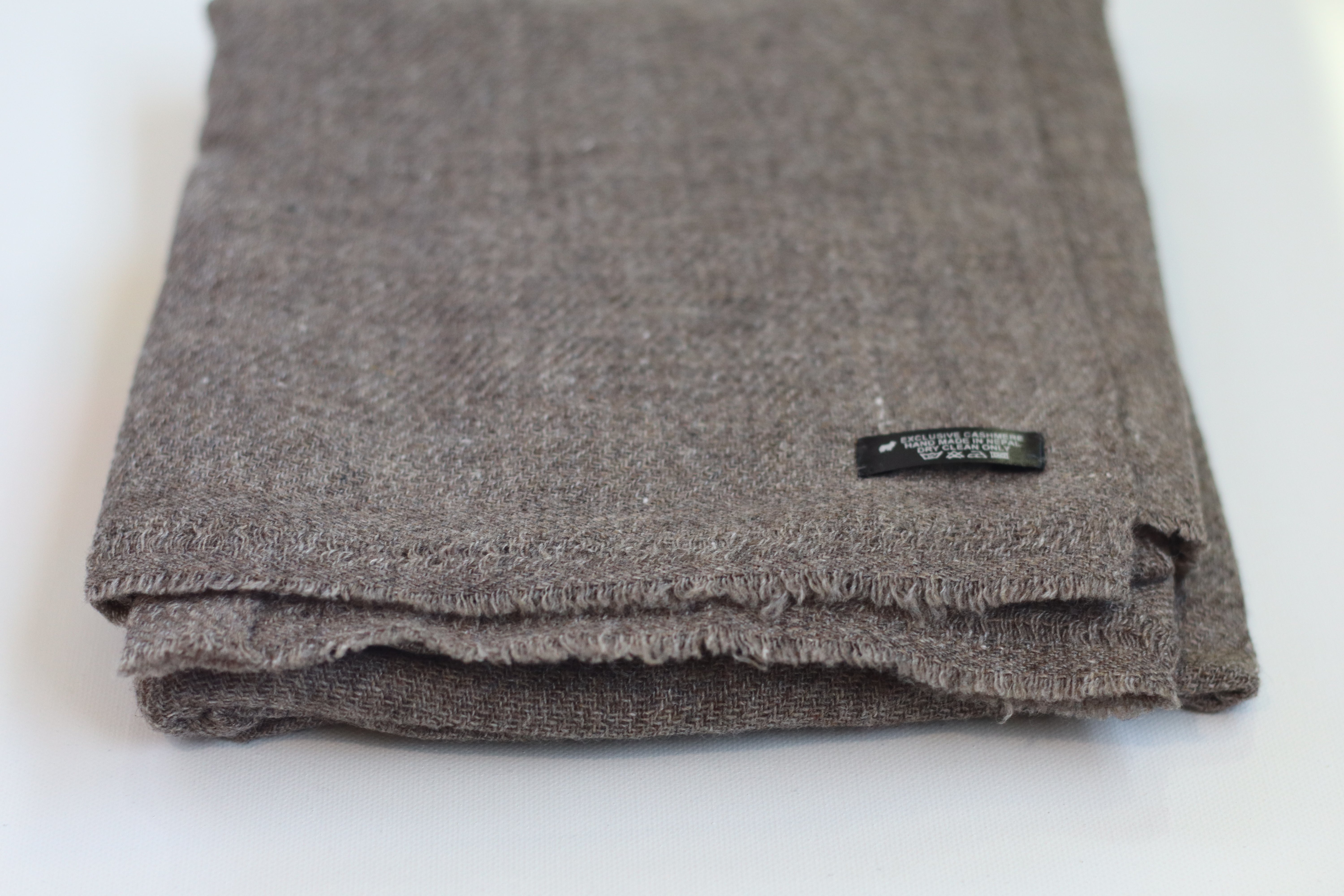 Handmade 100% Cashmere Scarf Black-Friday Special Price! Handmade in Nepal Light Soft and Warm Fair-trade from Nepali Artist