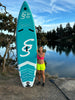 Breezy Stand Up Paddle Board SUP  11’ Inflatable SUP Designed by Local Canadian Artist Pink Blue