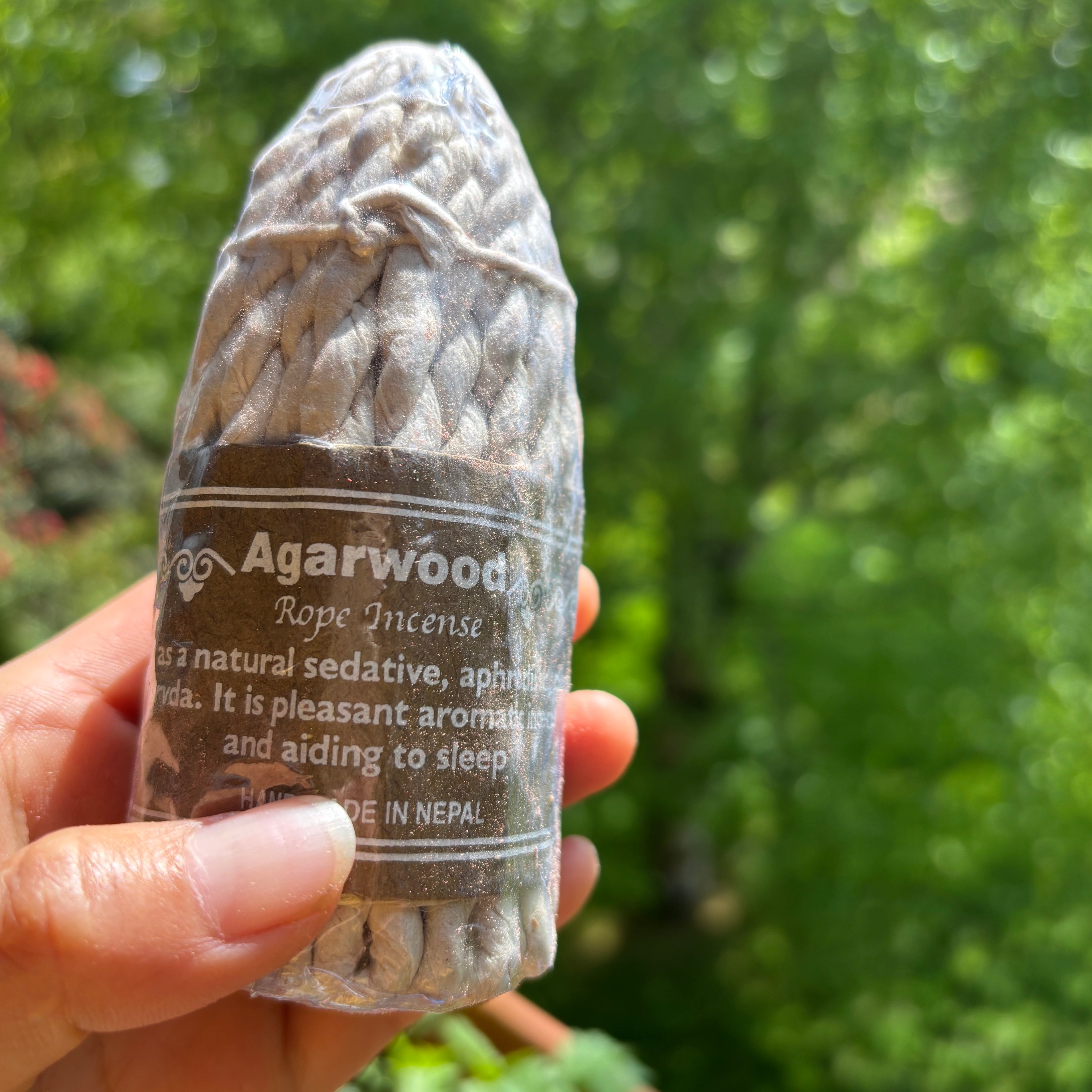 Tibetan Handmade Rope Incense from Nepal 100% Organic Natural Buddhist Himalayan Buddhist Gift Kathmandu Rose Sandal Wood Sacred, Meditation