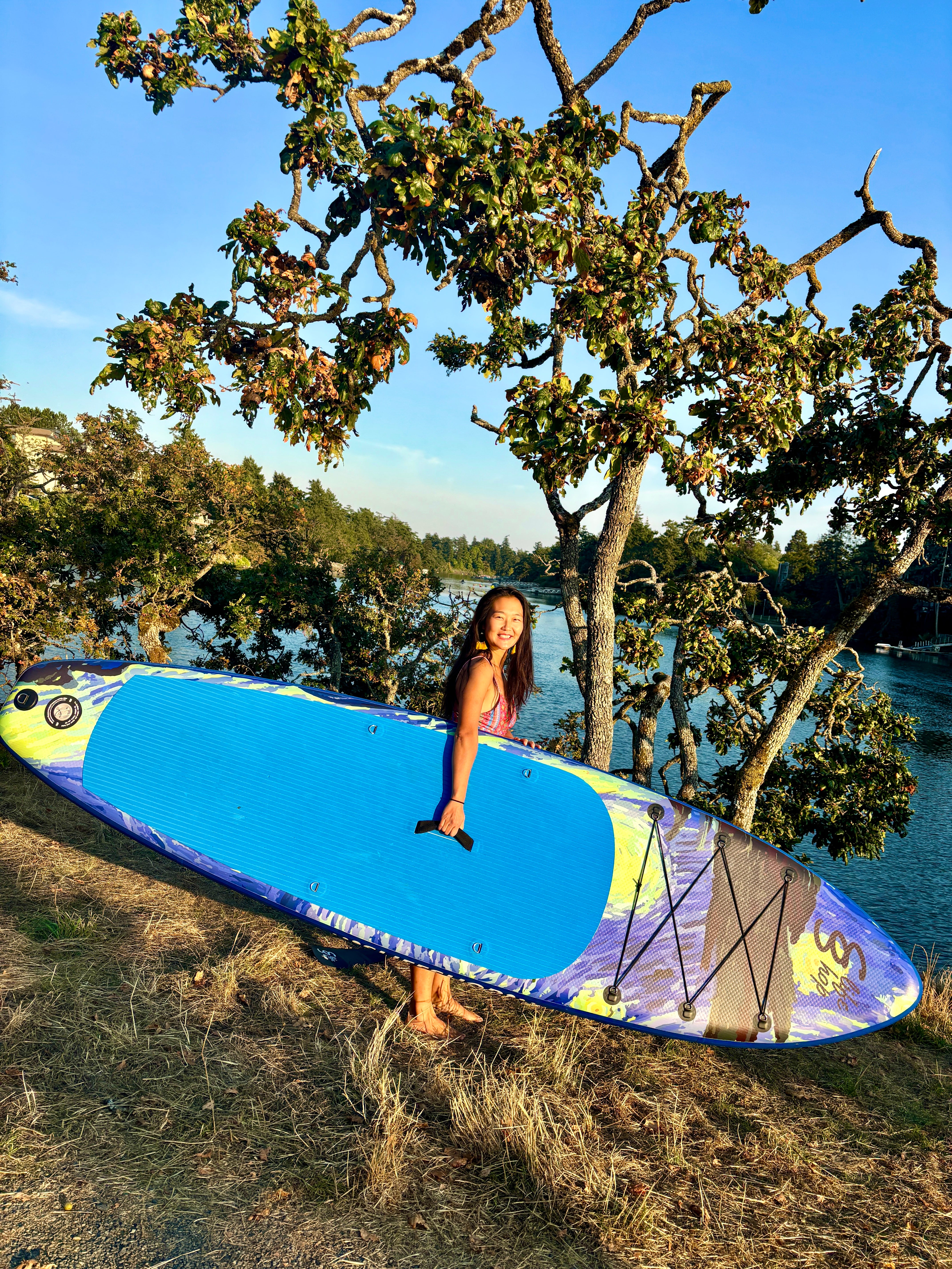 Slifeshop Van Gogh Starry Night SUP Stand Up Paddle Board SUP  Inflatable SUP Designed by Local Canadian Artist 10’6”