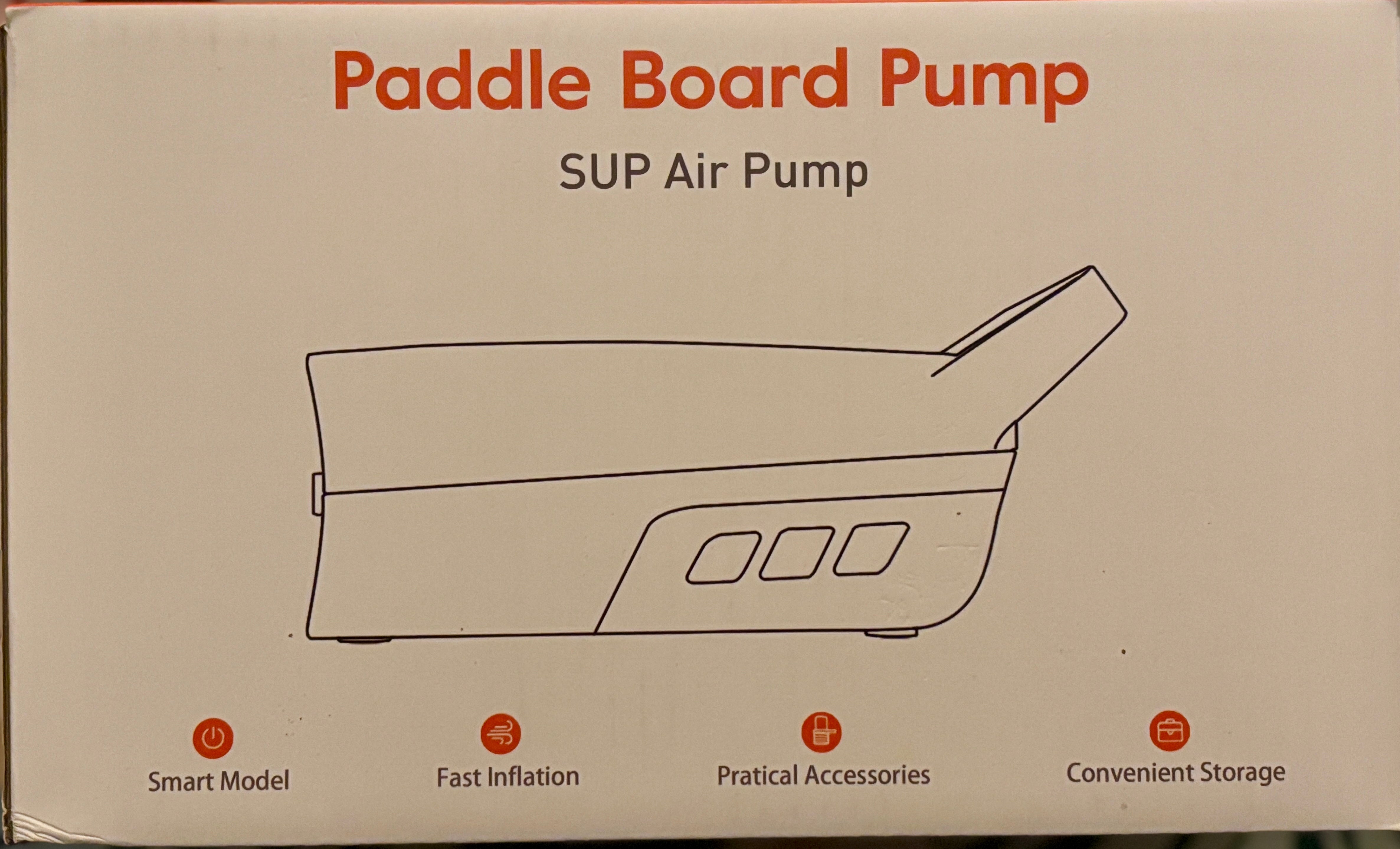 Slifeshop High Pressure Paddle Board Electric Air Pump, Inflation & Deflation Quick Air Inflator For SUPs, Kayaks, Tires, Air Mattresses, Boats Multi-Function Paddle Board Pump For Stand Up Paddle Boards Max 20 PSI SUP Accessory
