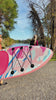 Load and play video in Gallery viewer, Slifeshop Pink Oasis Stand Up Paddle Board SUP  Inflatable SUP Designed by Local Canadian Artist 10’6”