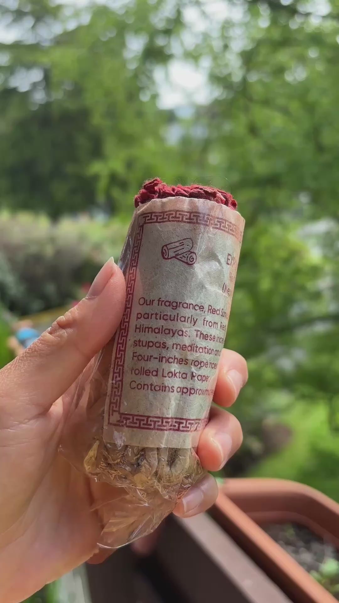 Tibetan Handmade Rope Incense from Nepal 100% Organic Natural Buddhist Himalayan Buddhist Gift Kathmandu Rose Sandal Wood Sacred, Meditation