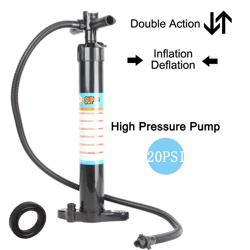 SUP Hand Pump Dual Action High Pressure Adjustable Hand Pump For Paddle Board Double/Single Action